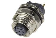 PCB receptacle female back A-cod 8-pole