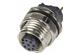 PCB receptacle female back A-cod 8-pole