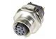 PCB receptacle female front A-cod 8-pole