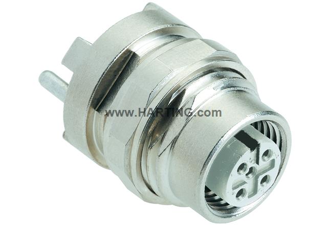 Circular Con.M12crimp female B-Code 5pol
