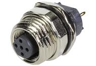 PCB receptacle female back B-cod 5-pole