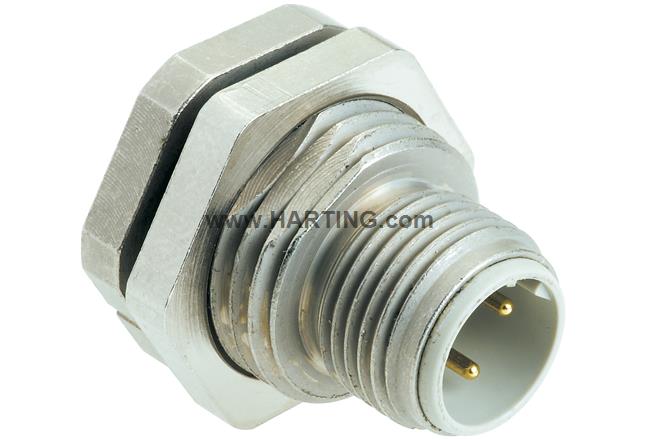 M12 PFT D-coded 4-pole male