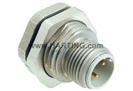 M12 PFT D-coded 4-pole male
