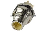 PCB receptacle male back D-cod 4-pole