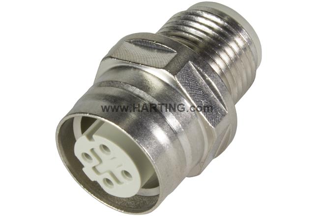 M12 Push Pull adapter, assembly