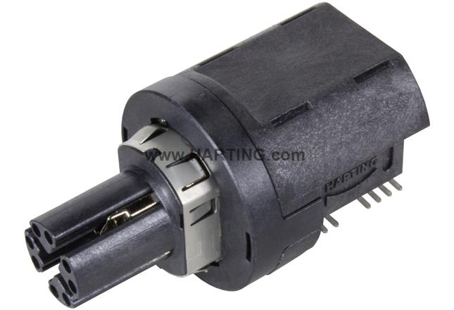 M12 transf. 10GBASE-T x ANG w/o PoE+