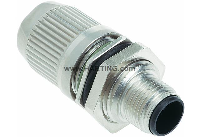 PFT M12-crimp shielde male B-Code 5pol