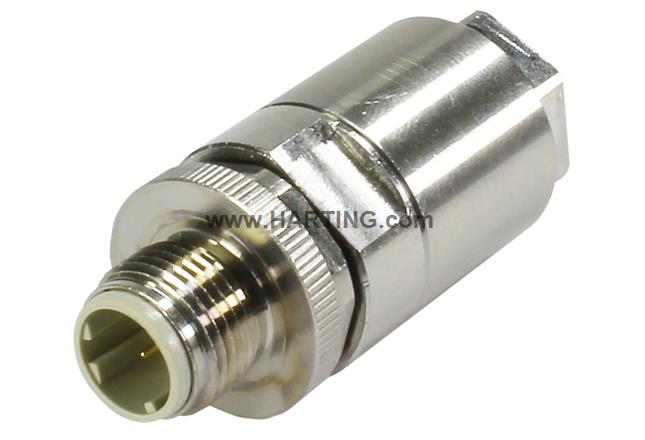 M12-L male crimp B-coded 5pole