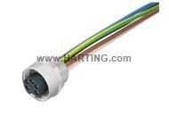 7/8 Cable Assembly 2p+PE st/- f/- 0,5m