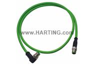 M12 Cable Assembly D-cod an/st m/m 5.0m