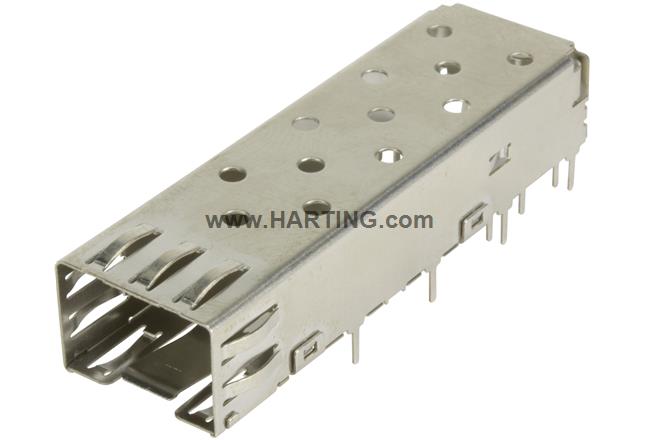 SFP CAGE ASSY 1X1 SOLDER TYPE
