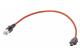 ix Ind. - DB RJ45 Cat.6A FRNC red 0,5m