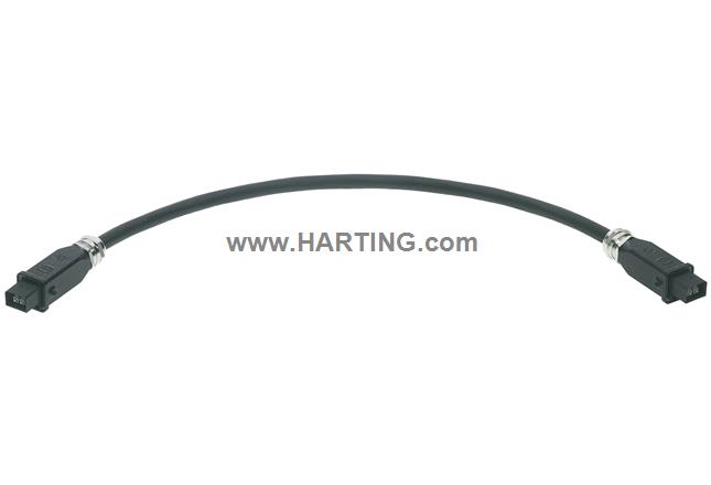 Hybr.cable Assy,AC,40m,FO+POW-MM-2xHAN3A