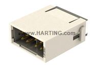 Han Megabit Modul for PCB, GND, Male