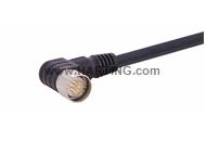 M23_17P MA,Int-thread,ANG PVC cable,5M