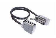 Han 6 B-E CA lever m/f ang/ang PVC,1m