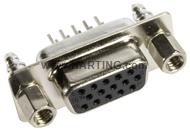 D SUB HD FE STR 15P S4_4-40 SCREW LOCK