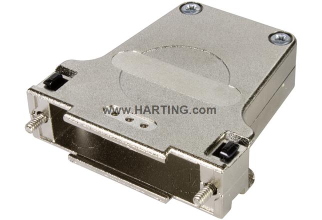 D-Sub hood 25 poles top entry metal