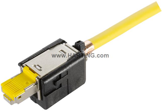 Han 3A RJ45 MF Cat6A plug insert, 8p IDC