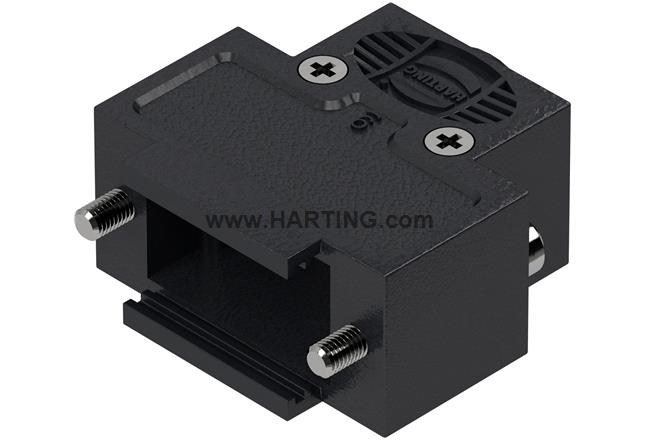 D-Sub 9P plast hood 1str-ent slo 4-40 s
