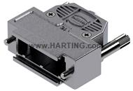 D-Sub 15P metpl hood 1str-ent kn 4-40 l