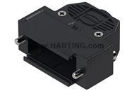 D-Sub 15P plast hood 1str-ent slo M3 s