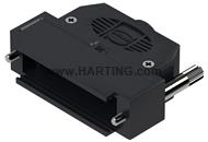 D-Sub 25P plast hood 1str-ent kn M3 l
