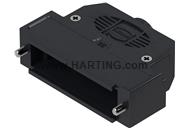 D-Sub 25P plast hood 1str-ent slo 4-40 s