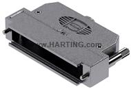 D-Sub 37P metpl hood 1str-ent kn M2.6 l