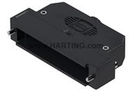 D-Sub 37P plast hood 1str-ent slo 4-40 s