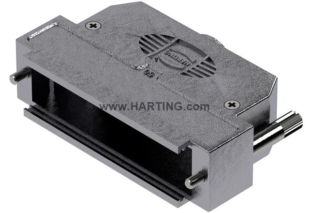 D-Sub 50P metpl hood 1str-ent kn 4-40 l
