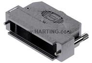 D-Sub 50P metpl hood 1str-ent kn 4-40 L