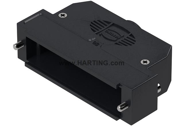 D-Sub 50P plast hood 1str-ent slo 4-40 s