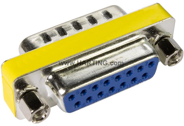 Gender changer M/F 15 pole