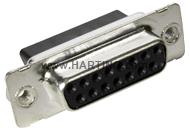 MIN D FE 15p crimp terminal with 4-40 UN