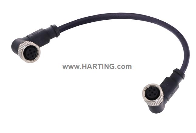 M12 A-cod 4-pol an /an f /f PUR 0.20m