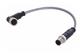 M12 A-cod 3-pol st /an m /f PVC 1.00m