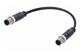 M12 A-cod 3-pol st /st m /m PUR 0.50m