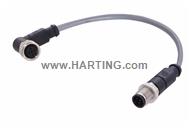 M12 A-cod 5-pol st /an m /f PVC 1.00m