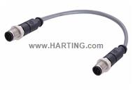 M12 A-cod 5-pol st /st m /m PVC 1.00m