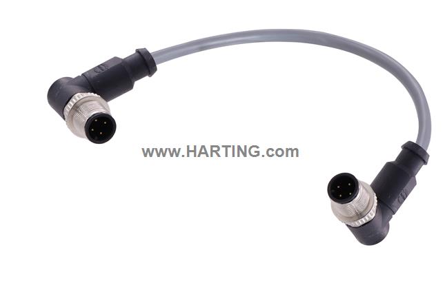 M12 A-cod 4-pol an /an m /m PVC 0.80m