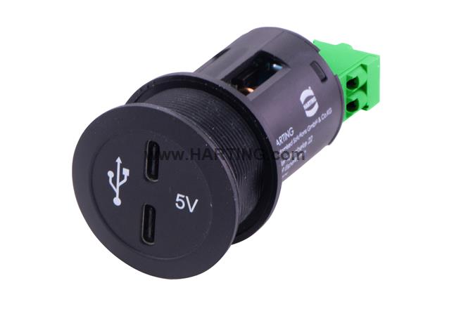 Dual USB Charger 24V/5V 2x3,0A