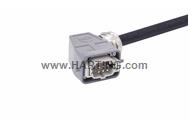 Han 6B-E CA lever m/- ang/- PVC, 1m