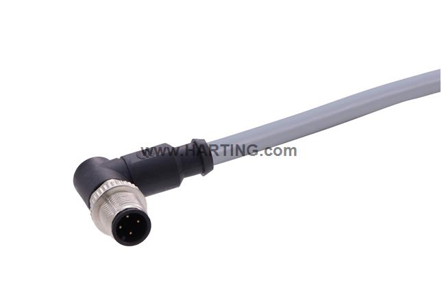 M12 A-cod 4-pol an /- m /- PVC 5.00m
