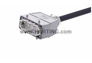 Han 6 B-E CA lever m/- st/-PVC, 1m