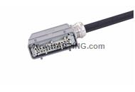 Han 24 B-E CA 2-lever f/- ang/- PVC, 1m