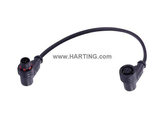 M12 A-cod 3-pol an/an m/f  PPi PUR 5.0m