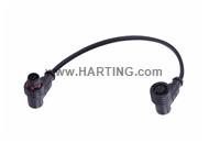 M12 A-cod 3-pol an/an m/f  PPi PUR 1.0m