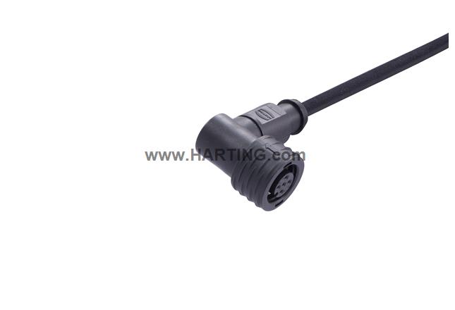 M12 A-cod 3-pol an/- f/- PPi PUR 5.0m