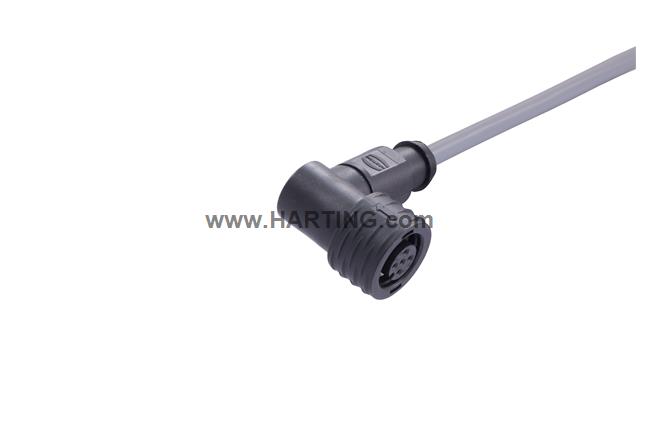 M12 A-cod 3-pol an/- f/- PPi PVC 5.0m